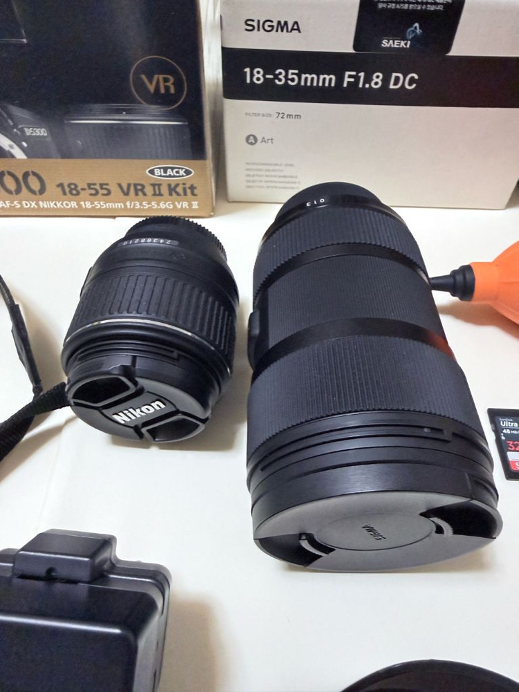 니콘 D5300 + 시그마 18-35 F1.8 풀세트 (셔터 9천컷) 이미지