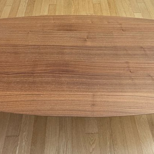 원목 타원형 이케아 거실 테이블