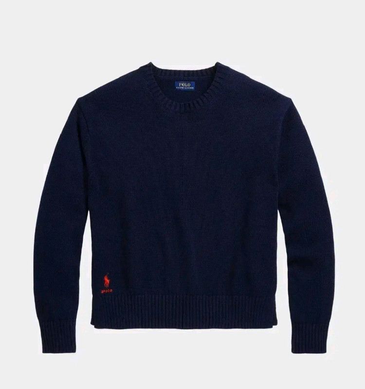 폴로 랄프로렌 크루넥 코튼 스웨터 새제품--4