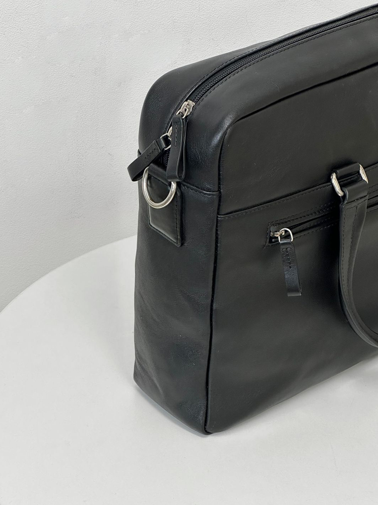 페라가모 블랙 브리프케이스 서류가방 토트 숄더백 3TFEB03208--2