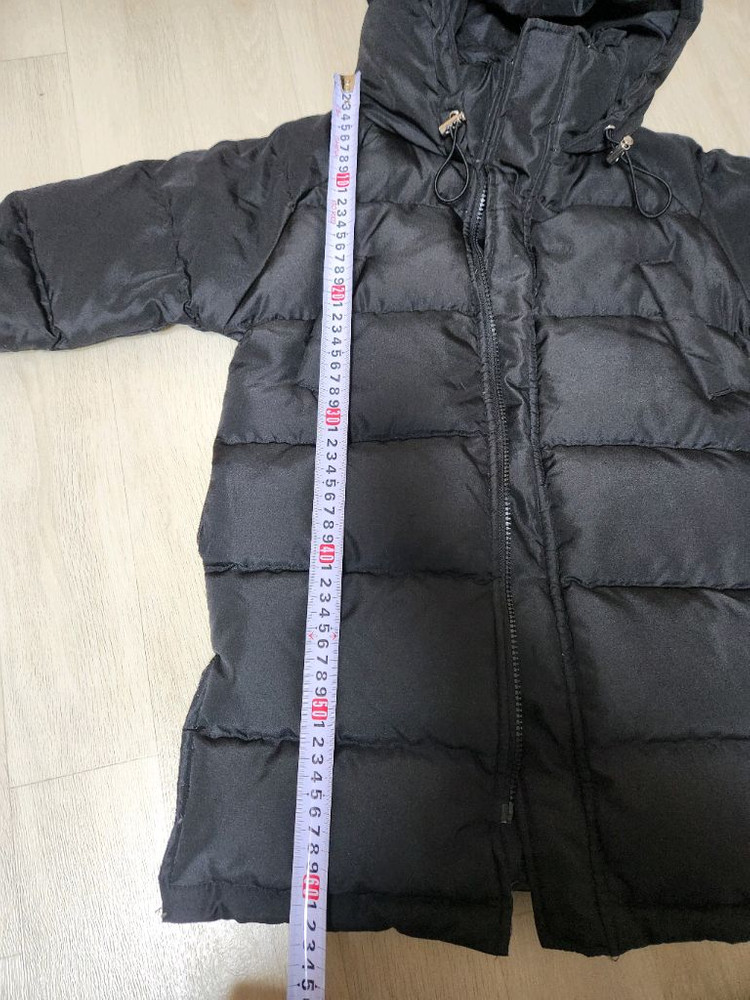 비글 키즈패딩 덕다운롱패딩 블랙 L사이즈 팔아요--4