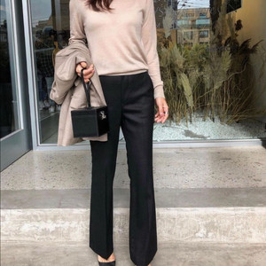 (새상품) 르깜봉 시그니처 울 팬츠 S