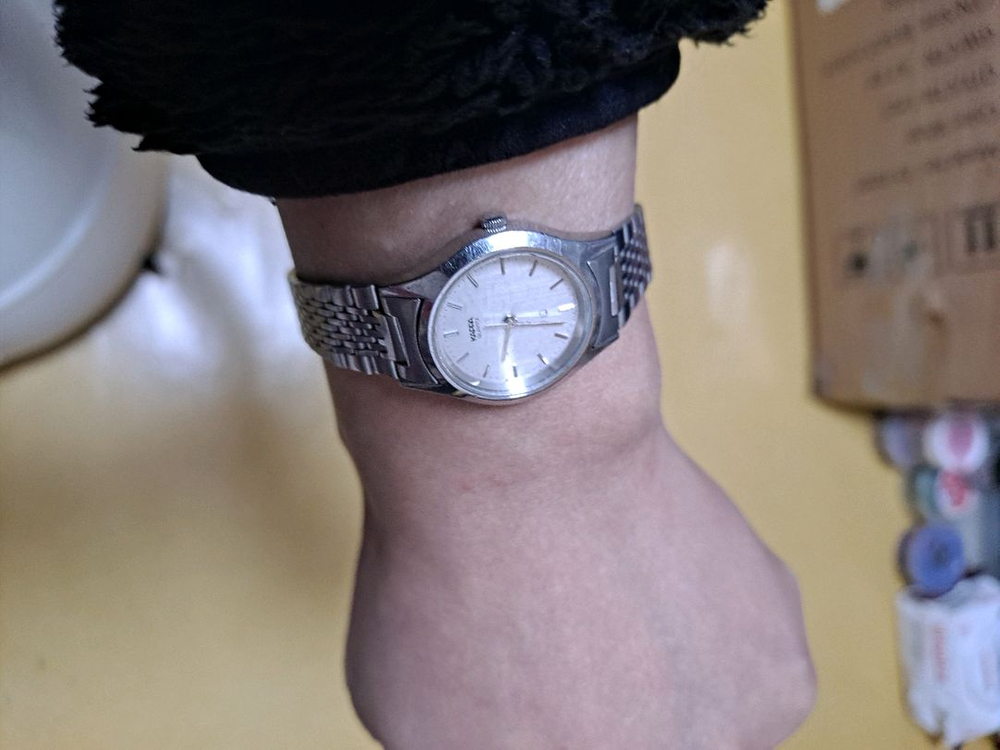 카파(KAPPA) 쿼츠 은색 메탈 시계 여성용--6