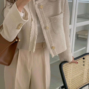 LOING 고퀄 트위드 숏 자켓 ( 착샷)