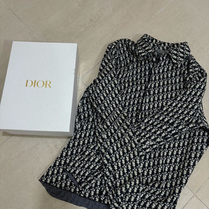 디올 오블리크 패턴 셔츠 L