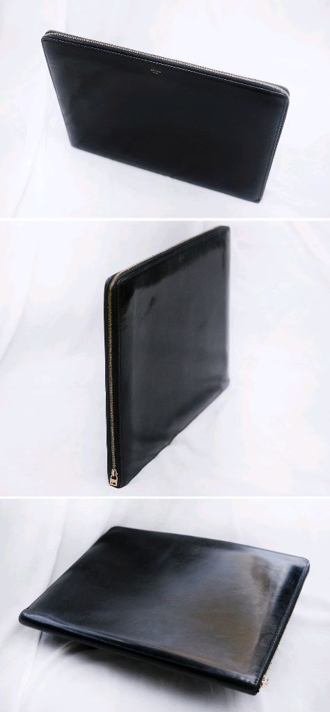 셀린느 복스레더 카프스킨 클러치.도큐먼트 케이스--4