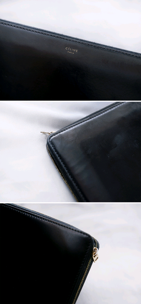 셀린느 복스레더 카프스킨 클러치.도큐먼트 케이스--7