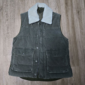 시리즈 코듀로이 다운 베스트 카키 새제품 팝니다