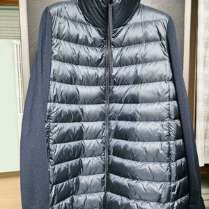 (M사이즈) 몽클레어 여성 트리콧 니트패딩 네이비