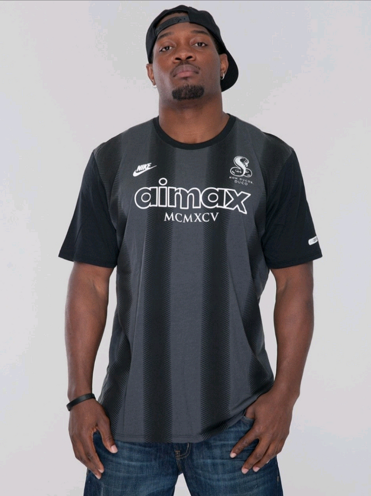 [해외M]나이키 에어맥스95 크루OG 울트라블랙 티셔츠--2