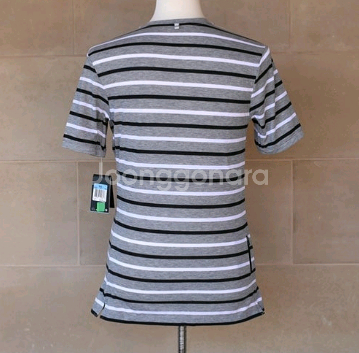 [해외M] 나이키 터치 테일윈드 스트라이프 러닝 티셔츠--1