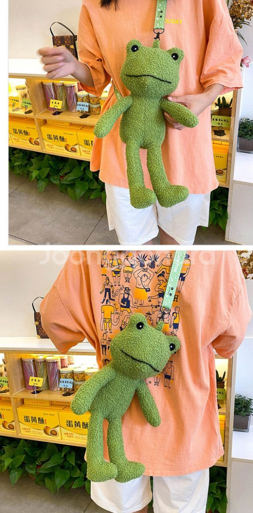 정품)러브프로그 개구리인형가방크로스백미개봉귀여운 가방--2