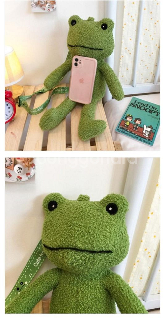 정품)러브프로그 개구리인형가방크로스백미개봉귀여운 가방--3