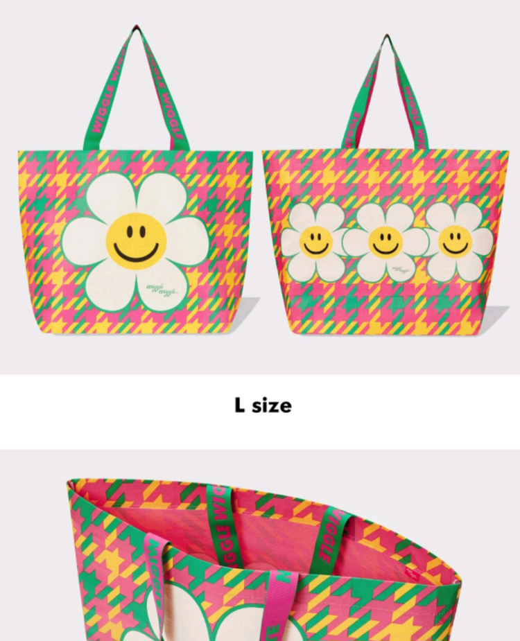 위글위글 쇼퍼백 L사이즈 타포린백 폴리백 장바구니--2