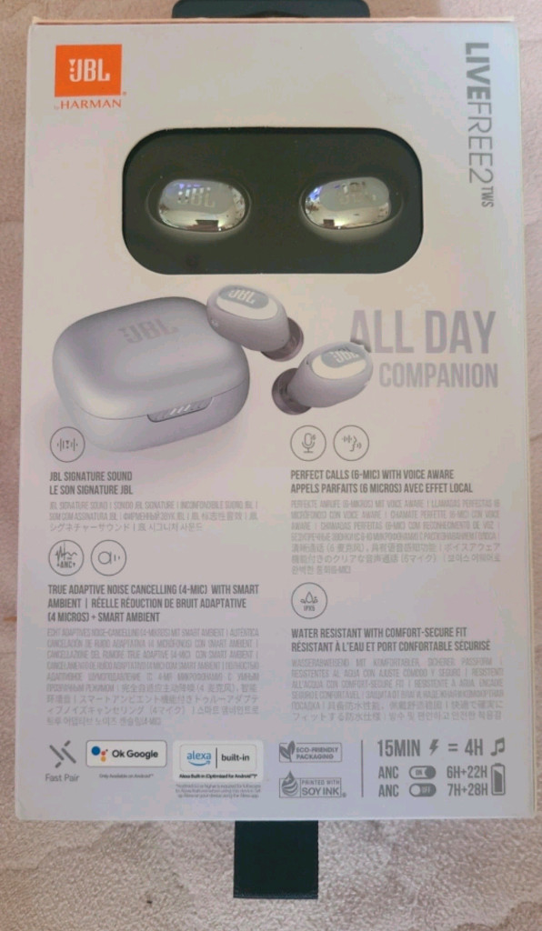 하만카돈 JBL Live Free 2 TWS 블루투스 이어폰 미개봉 새상품입니다 이미지
