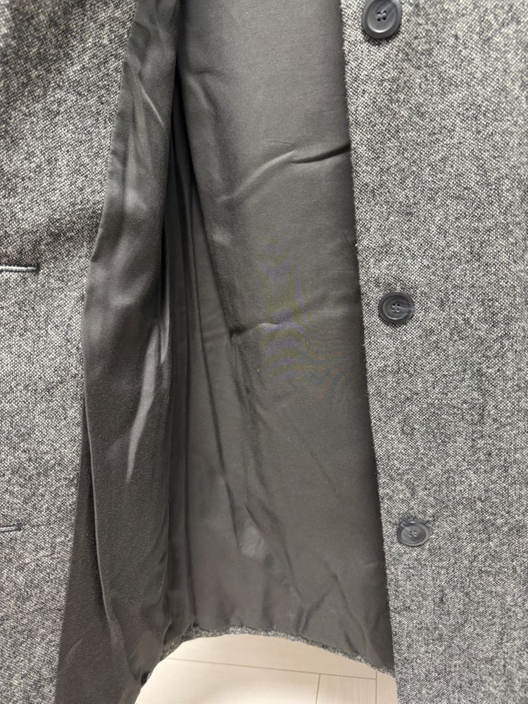 아페쎄 APC 코트 - 그레이 울 혼방 하프코트--4