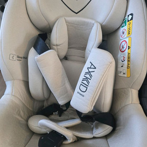 악스키드 스핀키드 회전형 카시트 베이지색