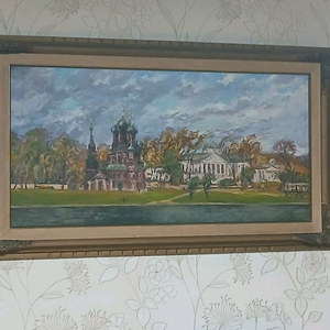 쏘련야외 풍경 그림 3점 세트