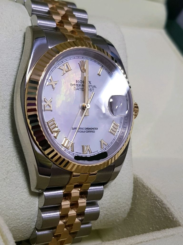 로렉스 116233 MOP 자개판 로만 다이얼 팝니다--3