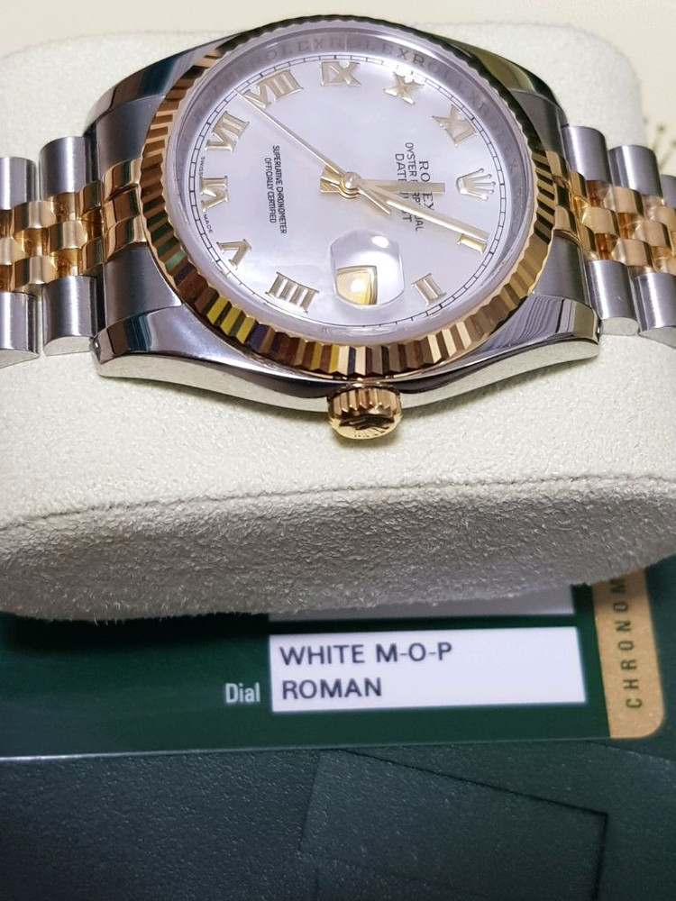 로렉스 116233 MOP 자개판 로만 다이얼 팝니다--4