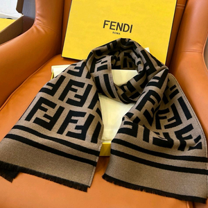 펜디 FF 로고 니트 머플러