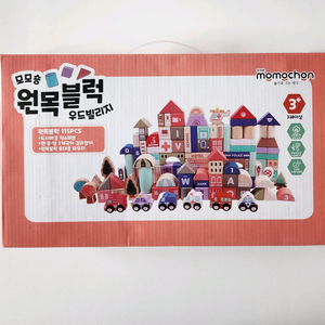 모모숑 원목 블럭 우드빌리지 (새상품)