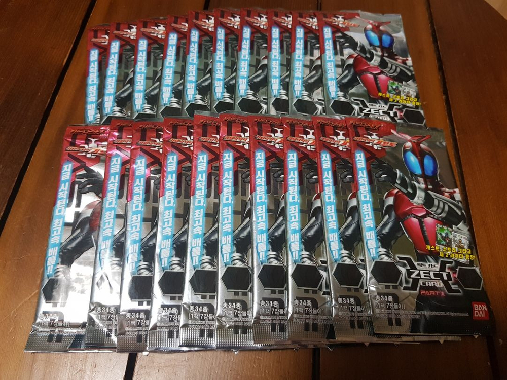 고전카드 (가면라이더, 파워레인저, 건담,디지몬스타터)--9