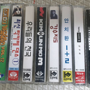 길거리리어커 가요,카페댄스 카세트테이프 일괄10장 이미지
