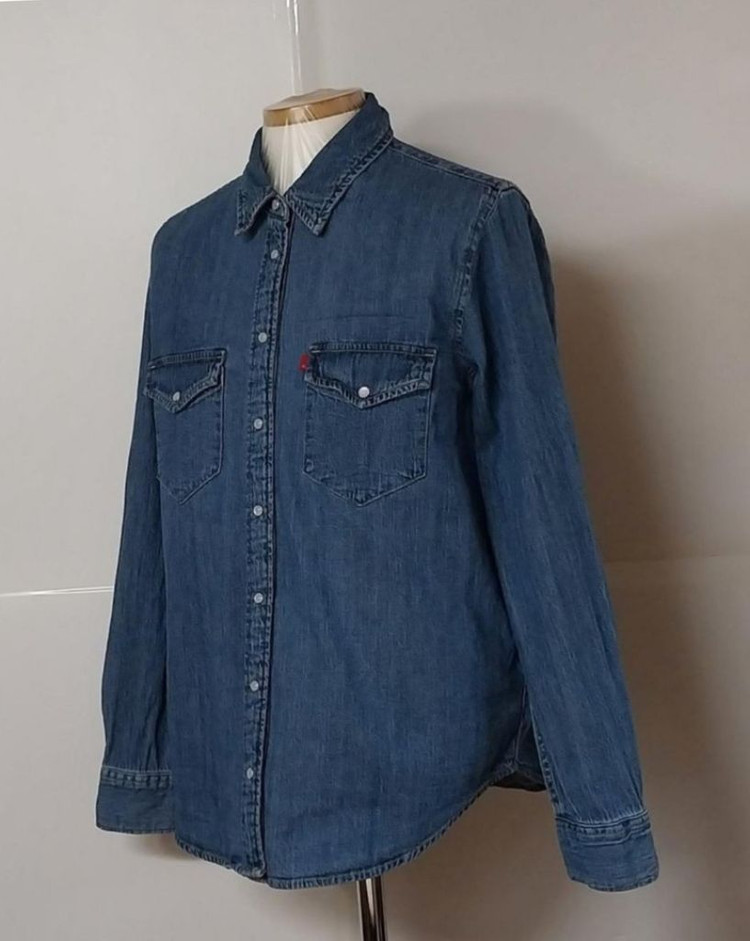 95)리바이스 레드탭 데님 청남방셔츠--1