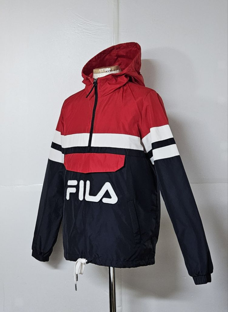 66)휠라 바람막이 방수 후드 아노락--1