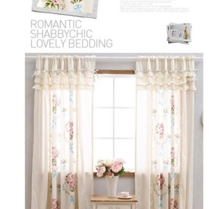 아망떼 커텐 광목 캉캉 꽃무늬 프릴 커튼 루이지 커튼