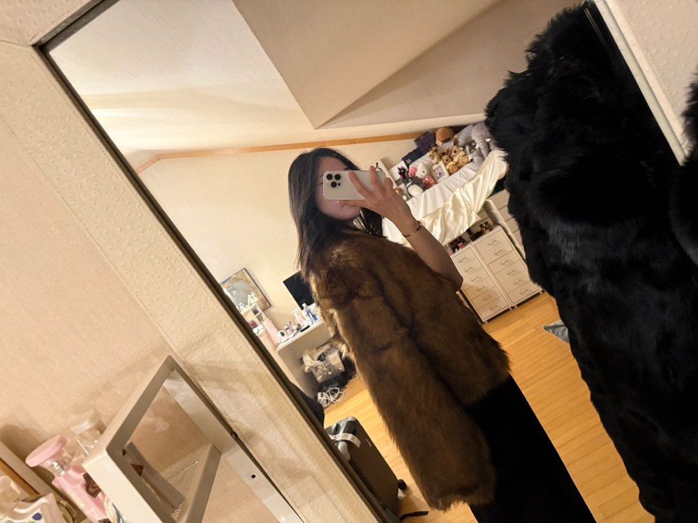 (교환가능)Khy 카일리제너 폭스퍼자켓--1