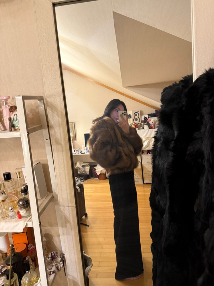 (교환가능)Khy 카일리제너 폭스퍼자켓--8