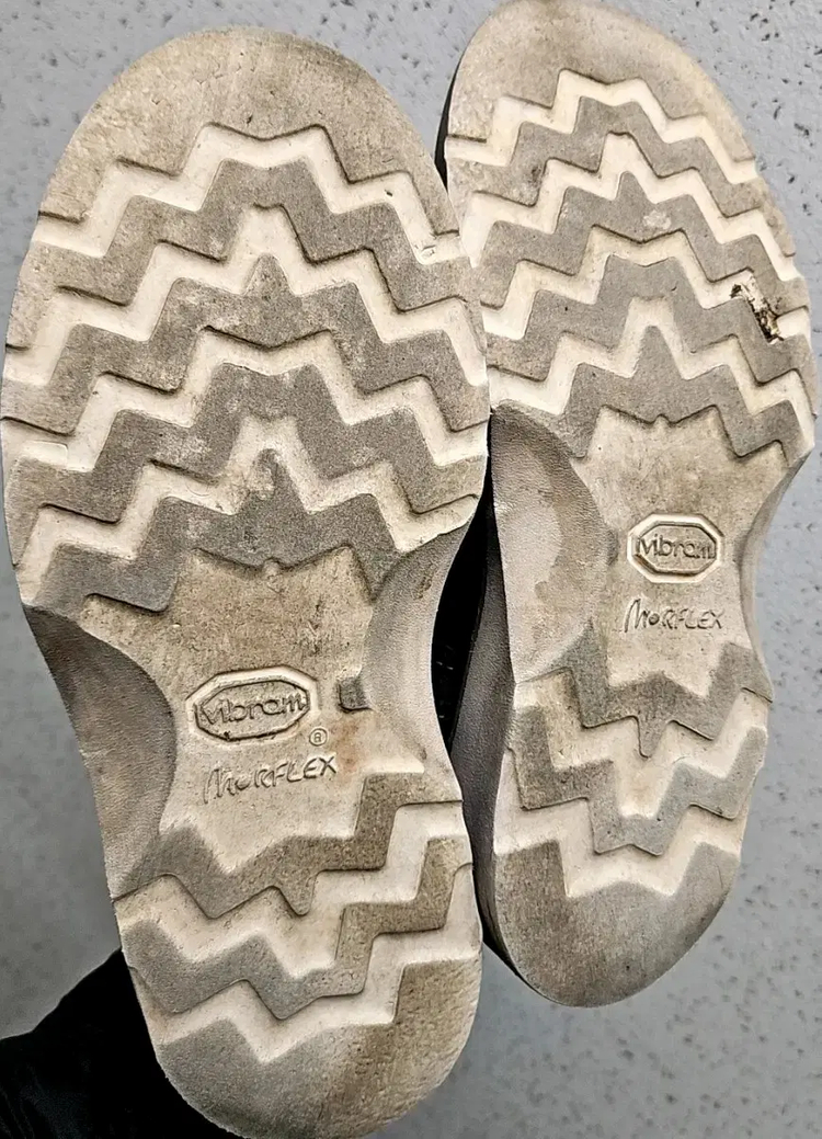 40) 프리미아타 화이트 블랙 가죽 워커 부츠 브루스 352 이미지