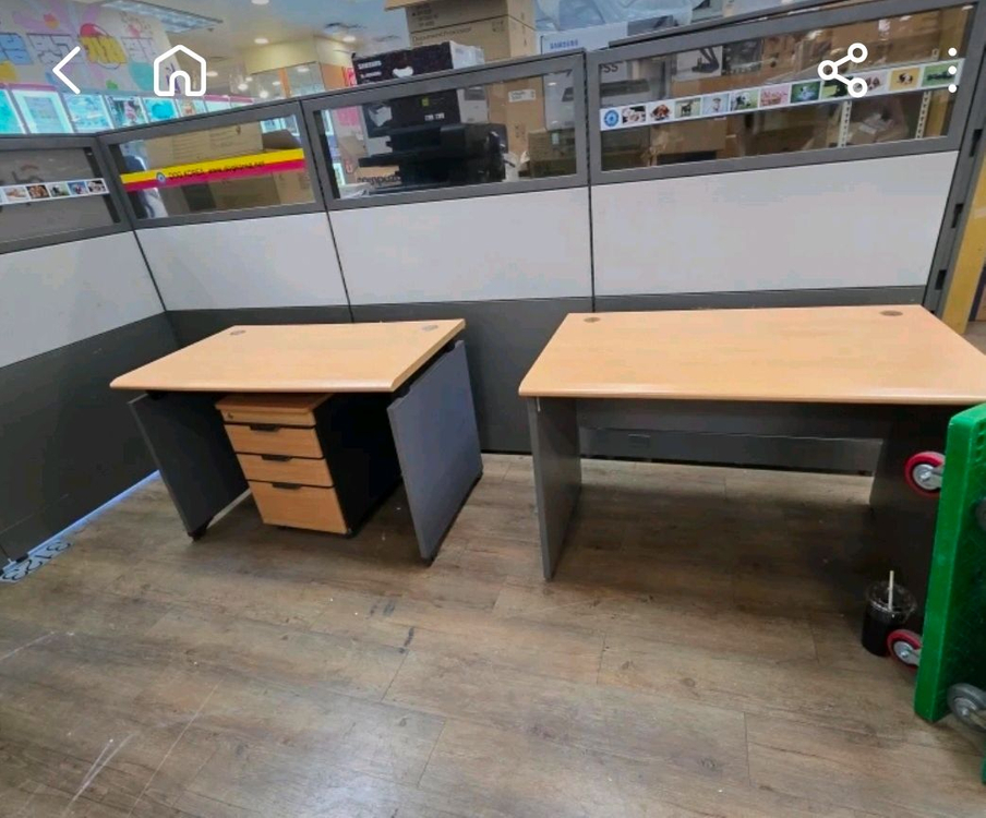 1600*800 책상,이동서랍 세트--1