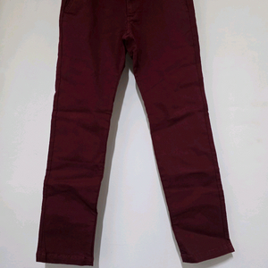 비욘드스타일 버건디 면스판 남성바지 31-32 새제품