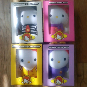 헬로키티 맥도날드 인형 4종세트