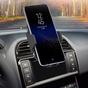 새 차량용 고속 무선 충전 오토 슬라이드 송풍구 거치대 이미지