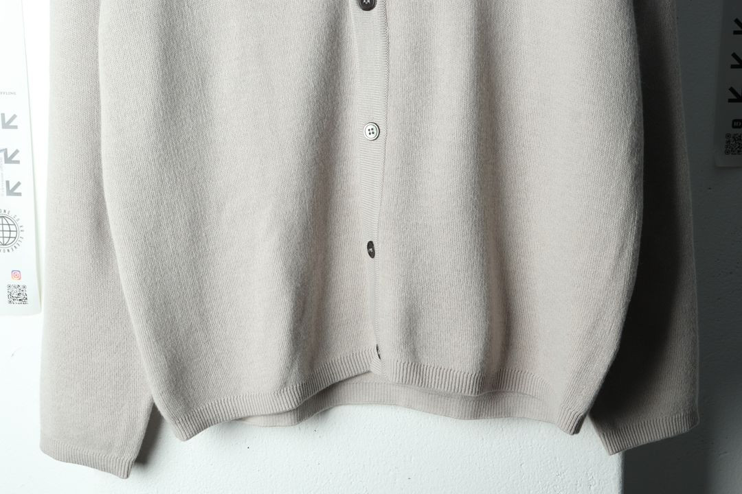 (M-L) 엘무드 니트 가디건 차콜 캐시미어 놈코어 이미지