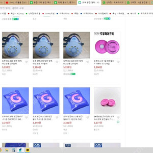 3M 방진마스크 , 도부 방진마스크 필터 F-1등급 팝니다