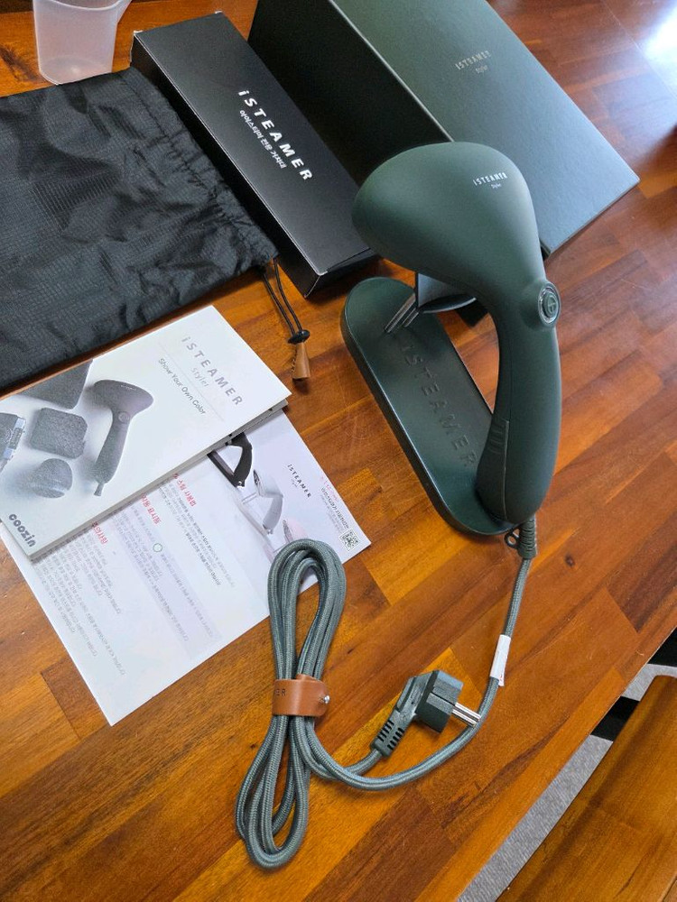 쿠진 아이스티머 스타일러 무선 스팀다리미+보풀제거기--2