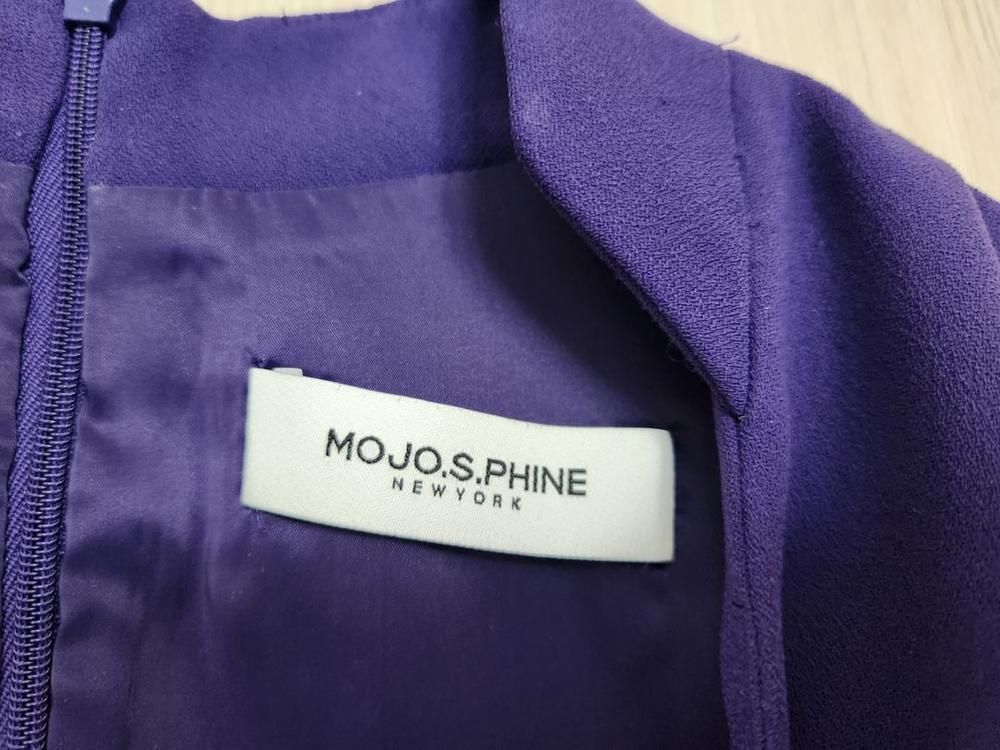 모조에스핀 여자보라색정장원피스--2