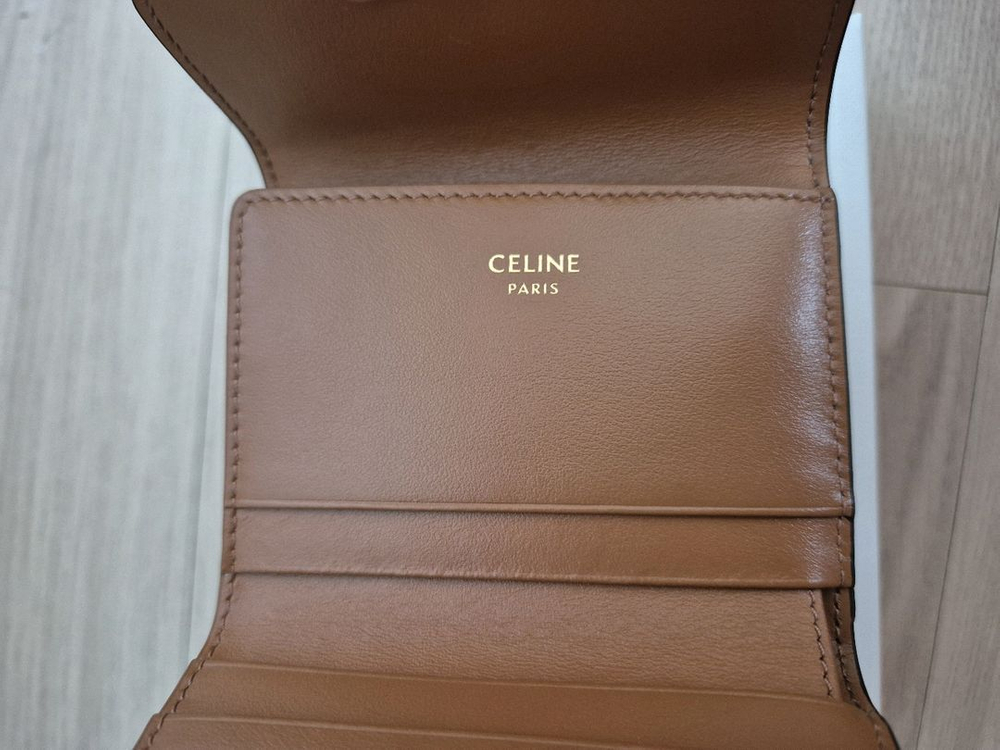 (미사용) 셀린느 트리옹프 동전 컴팩트 지갑 - 트리옹프 캔버스--7