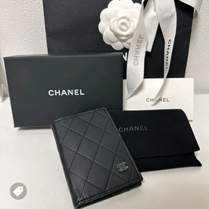 샤넬 로고 카드지갑 홀더