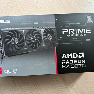 ASUS PRIME RX 9070 그래픽카드 미개봉 새제품