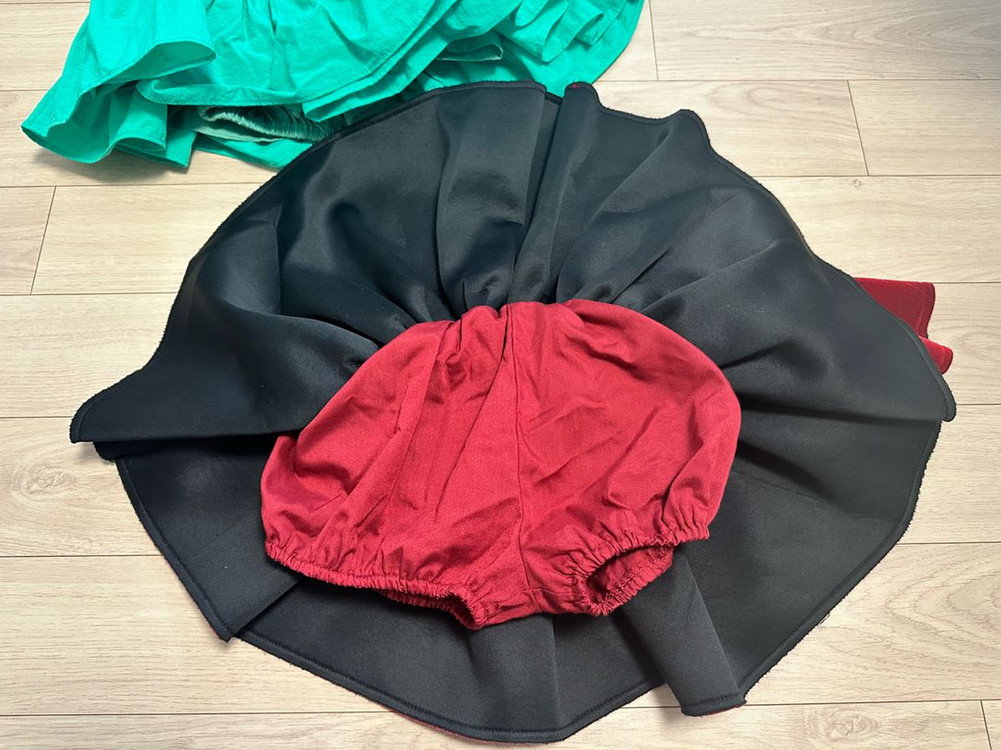 콩제슬래드 체리가디건 4y& 워니리본 레드벨벳 M--5