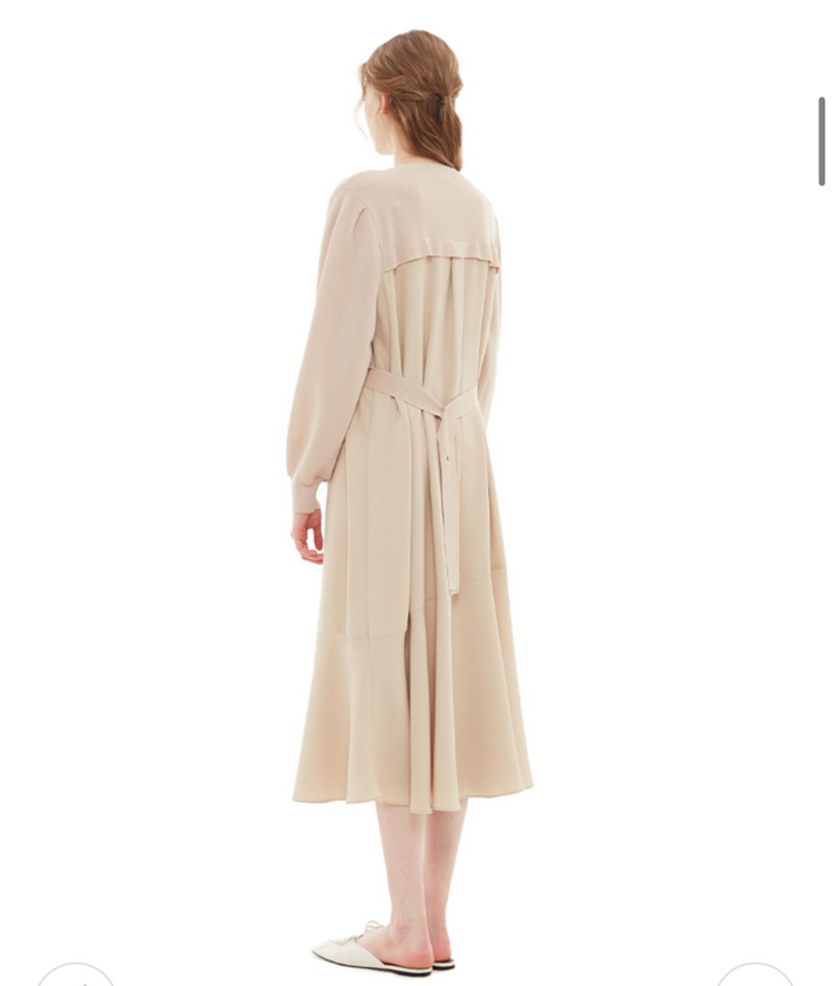 플라스틱아일랜드 니트 레이어드 원피스 새상품급--2