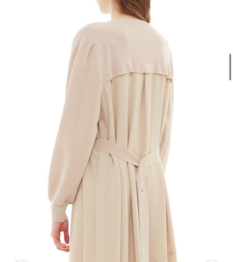 플라스틱아일랜드 니트 레이어드 원피스 새상품급--4