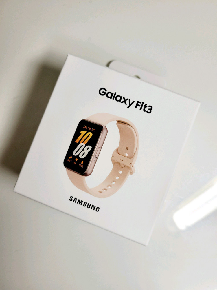 삼성 갤럭시핏 3 스마트 워치 다크그레이/핑크골드--1