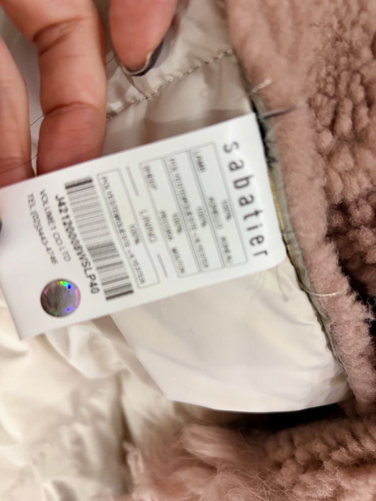 리얼 무스탕 사바티에 모피--3